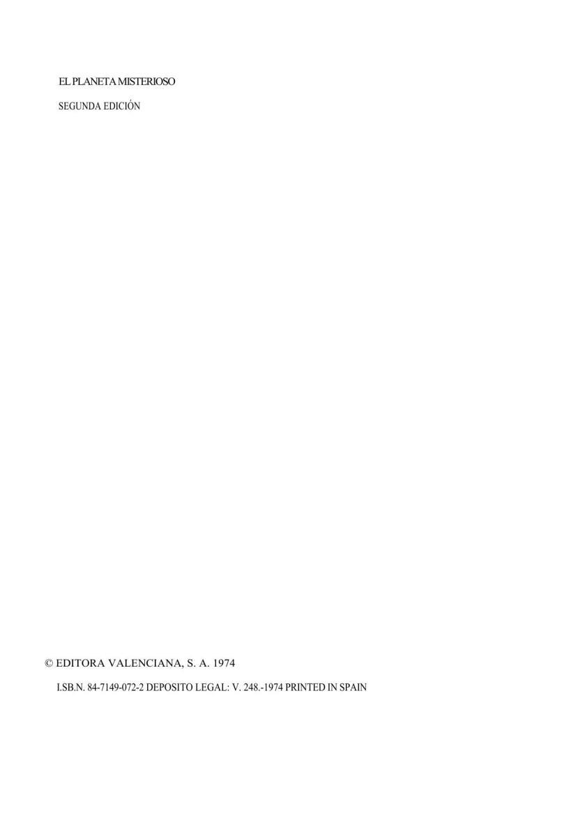Portada de El planeta misterioso